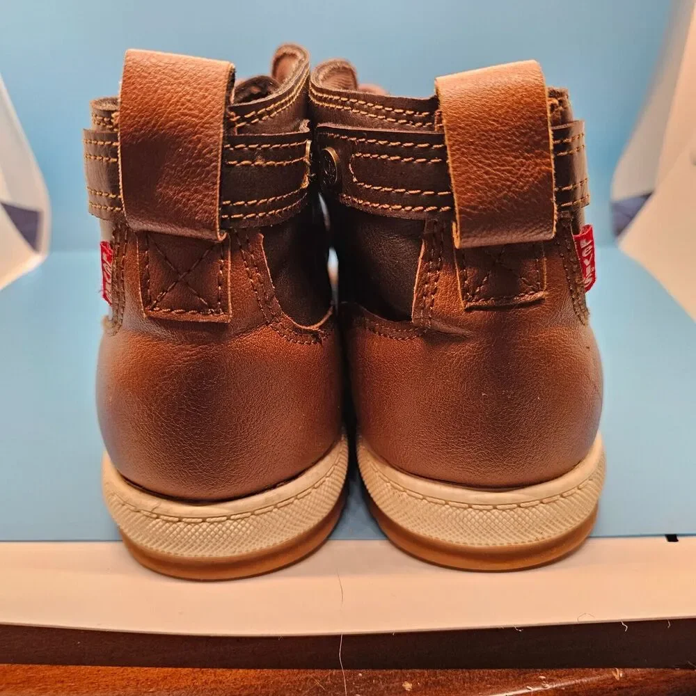 Levi's Mens Dean Synthetic Leather‎ Casual Moc Toe Rugged Casual Boot Sz 11